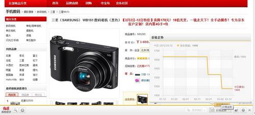 商品历史价格走势功能一