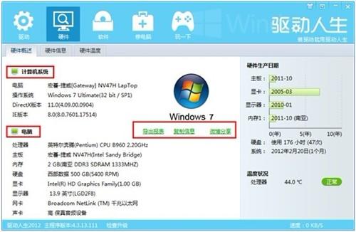 硬件概述信息