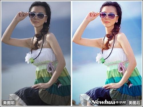 先看看对比效果图吧