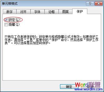 图3：Excel锁定单元格