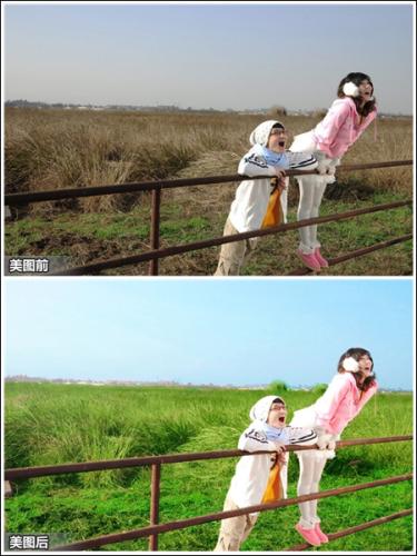 效果对比图