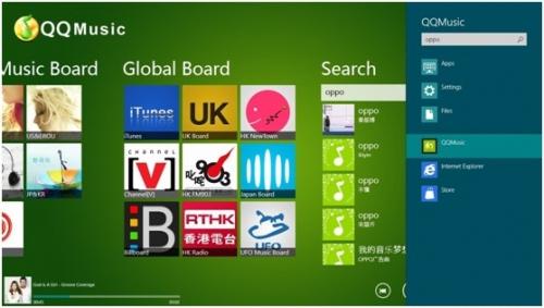 图3：QQ音乐 for Windows 8