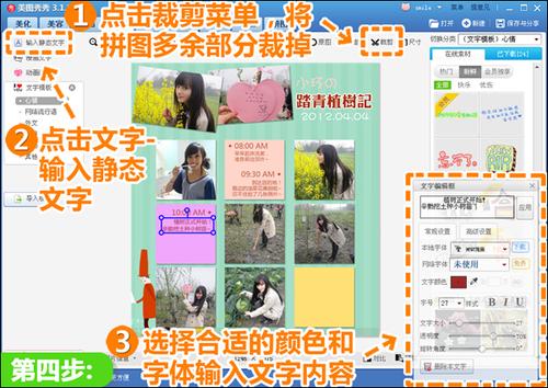 点击“文字-输入静态文字”选项