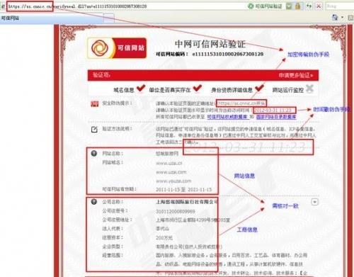 图8：悠哉旅游网验证信息页面