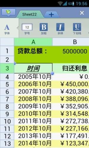 图4：字体加粗、倾斜以及下划线设置功能