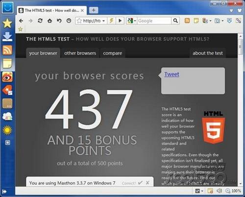 HTML5得分437