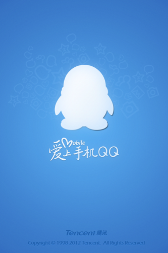QQ2012 for iPhone运行界面