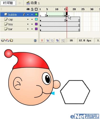 图23：Flash教程之可爱吹泡泡动画制作