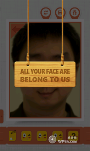 图5：WP Face Touch应用截图