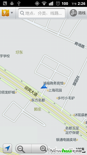 四款应用的地图定位