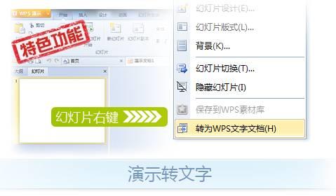 演示转文字格式