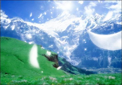 图1：PhotoShop之梦幻冰山制作