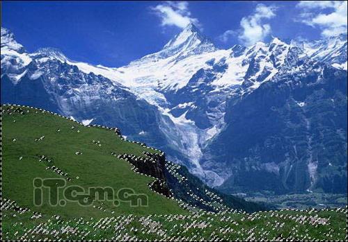图7：PhotoShop之梦幻冰山制作