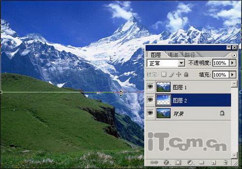 图6：PhotoShop之梦幻冰山制作