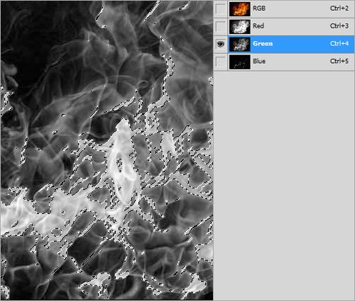 图9：PhotoShop之火焰字制作
