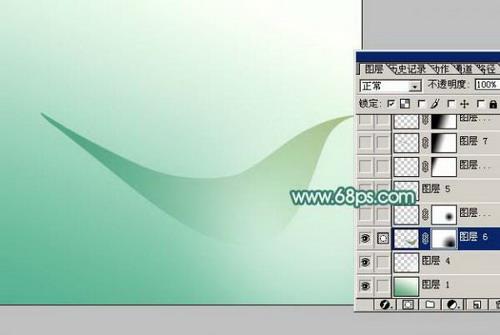 图9：PS制作绿色调精美壁纸实例