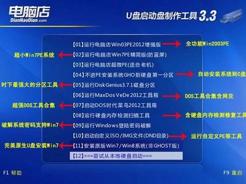 电脑店U盘启动盘制作工具 