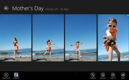图5：Windows 8中的照片应用