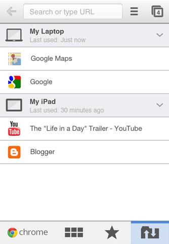 图3：Chrome for iOS