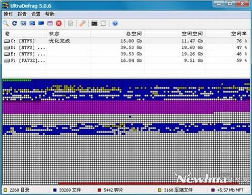 图15：极速磁盘优化(UltraDefrag)试用