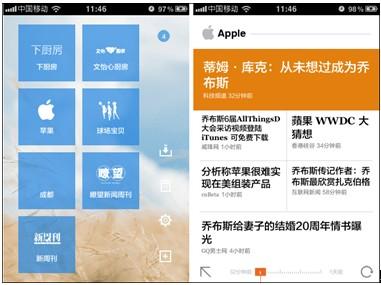图1 ZAKER阅读界面