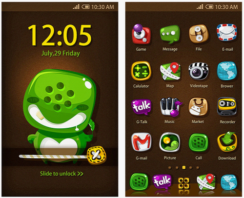 图2：360手机桌面主题设计大赛《Mr.Cellphone》主题