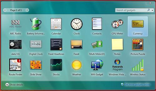 微软建议用户关闭Vista/Win7的桌面小工具功能