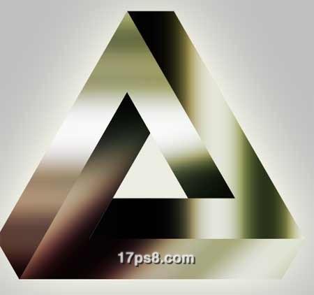 图25：PS完美打造不可能三角形