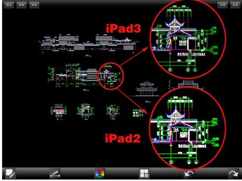 New iPad和iPad2显示效果对比