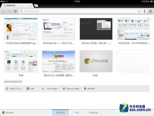 Chrome界面之常去网站 