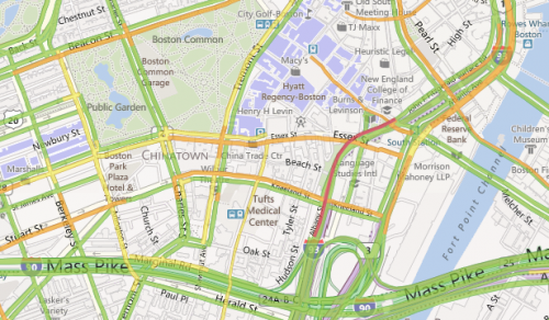 Bing Maps Traffic Info