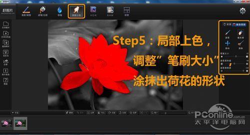 局部上色