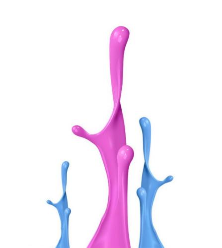 图1：PS制作彩色3D液体