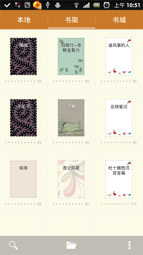 图2：Anyview的书架界面