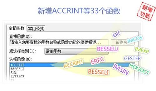 ET表格新增33个函数