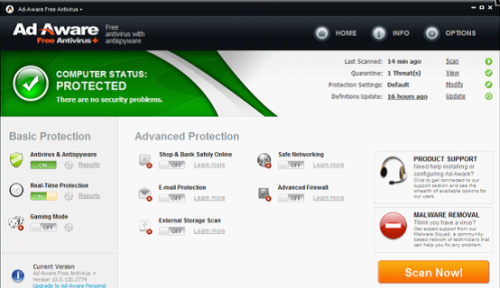 Ad-Aware Free Antivirus+ 10.4