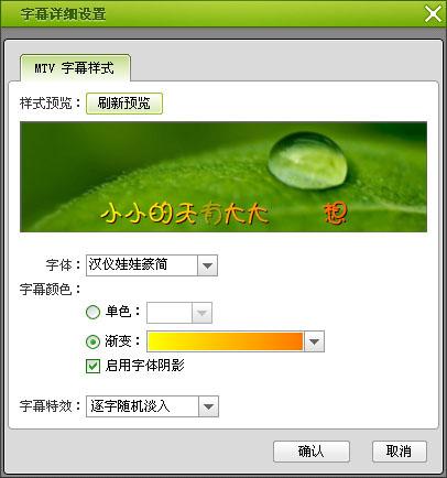 图6、MTV字幕打造明星范