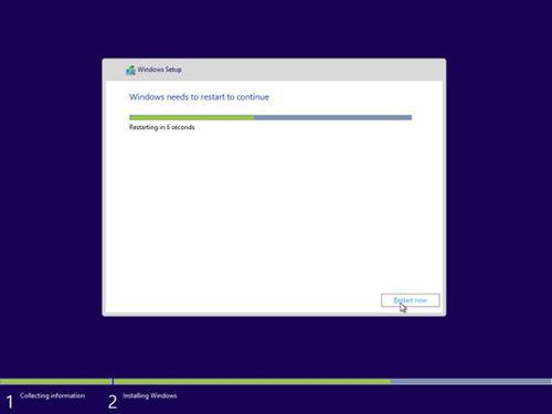 Windows 8.1安装截图：安装完毕，准备重启
