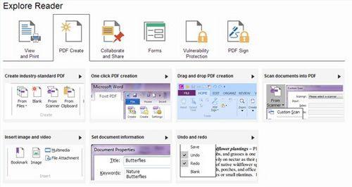 免费的Foxit reader6.0提供多途径创建PDF文档方案