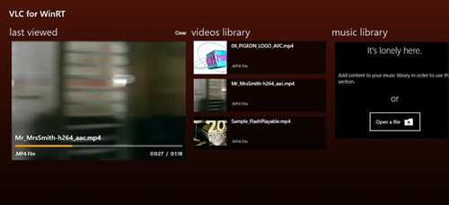 VLC for Windows 8