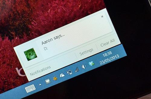 图：保证用户获取推送信息 Chrome上线通知中心