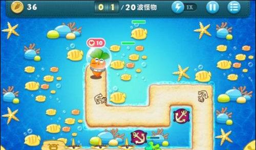 图02 《保卫萝卜》挑战主题第22关