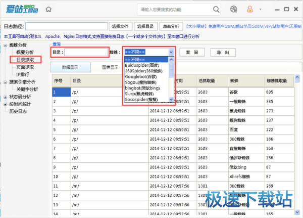 图：网站日志分析工具