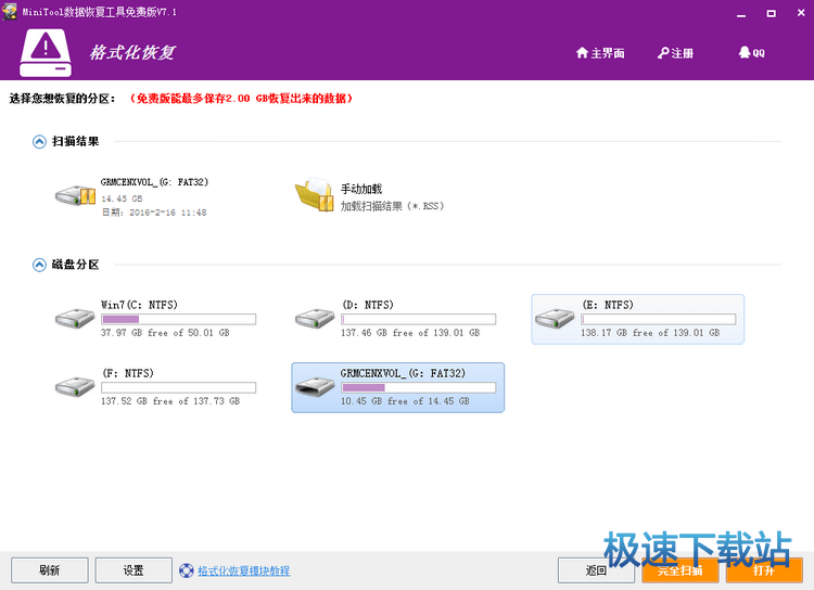 图：恢复格式化数据