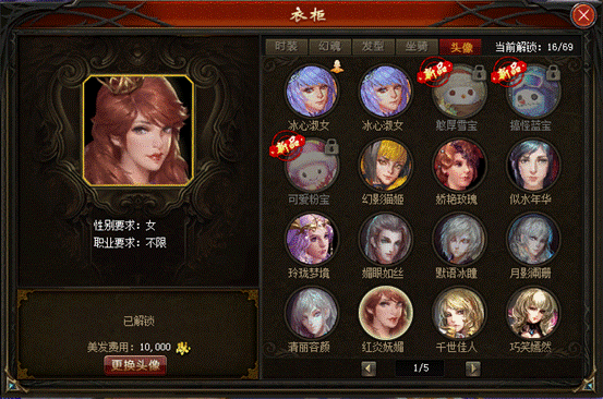 图：头像发型