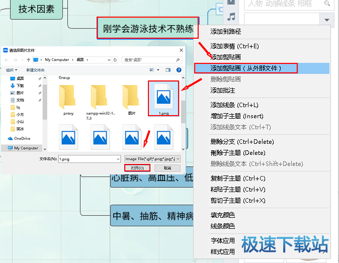 图：剪切画到思维导图