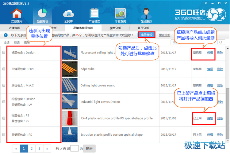 图：品牌违禁词诊断