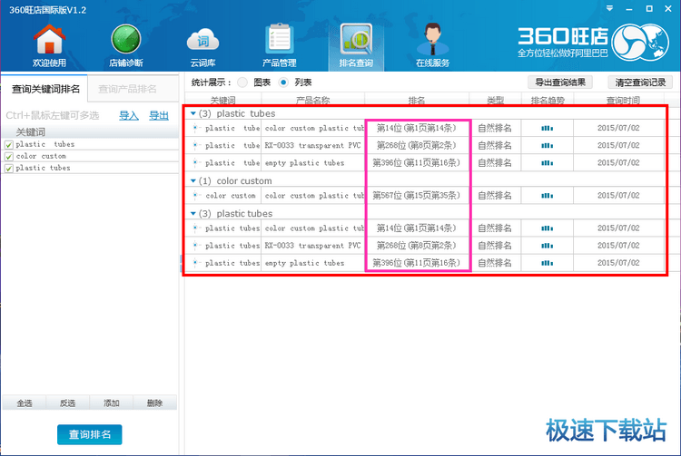 图：云词库排名查询
