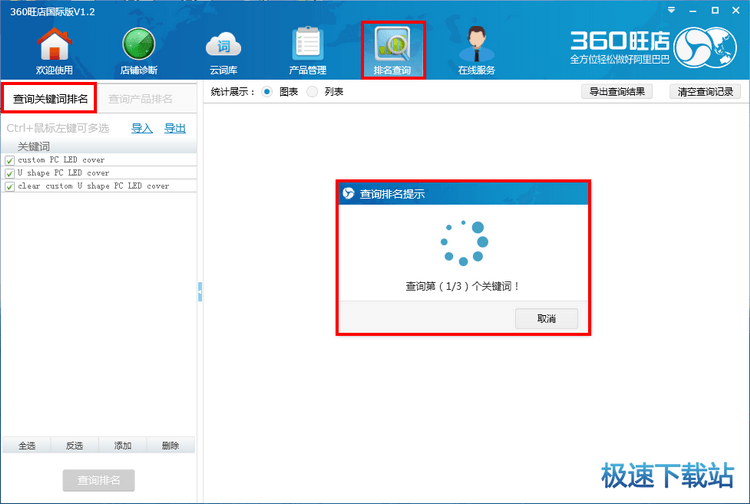 图：查询关键词排名
