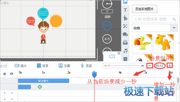 图：自定义场景的播放